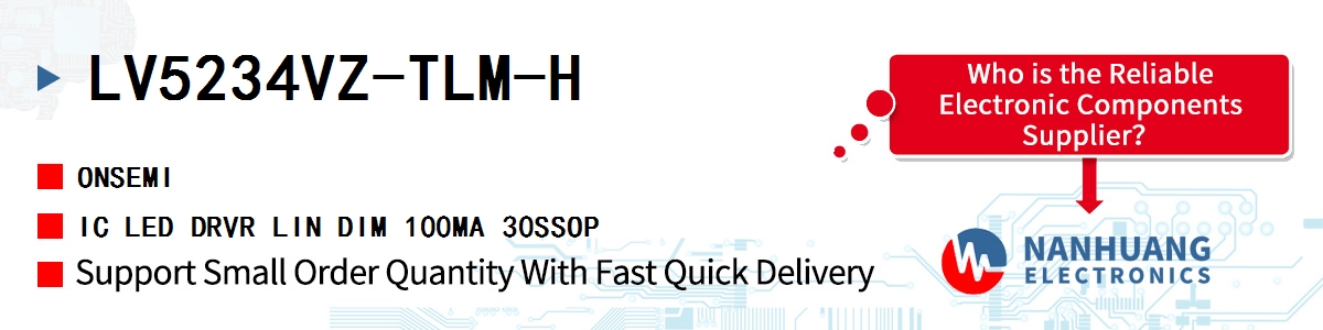 LV5234VZ-TLM-H onsemi IC LED DRVR LIN DIM 100MA 30SSOP