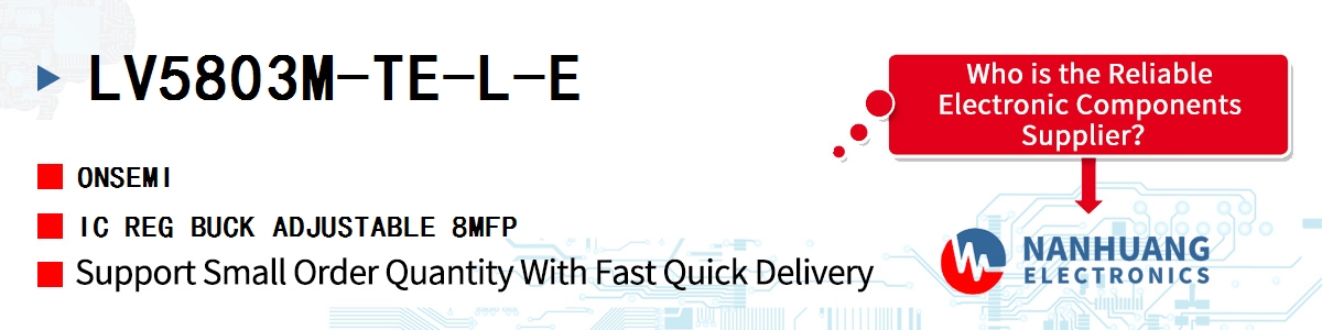 LV5803M-TE-L-E onsemi IC REG BUCK ADJUSTABLE 8MFP