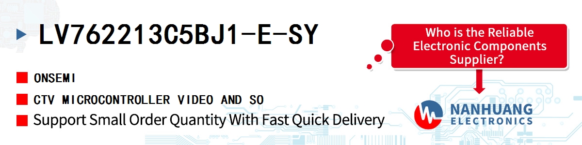 LV762213C5BJ1-E-SY onsemi CTV MICROCONTROLLER VIDEO AND SO