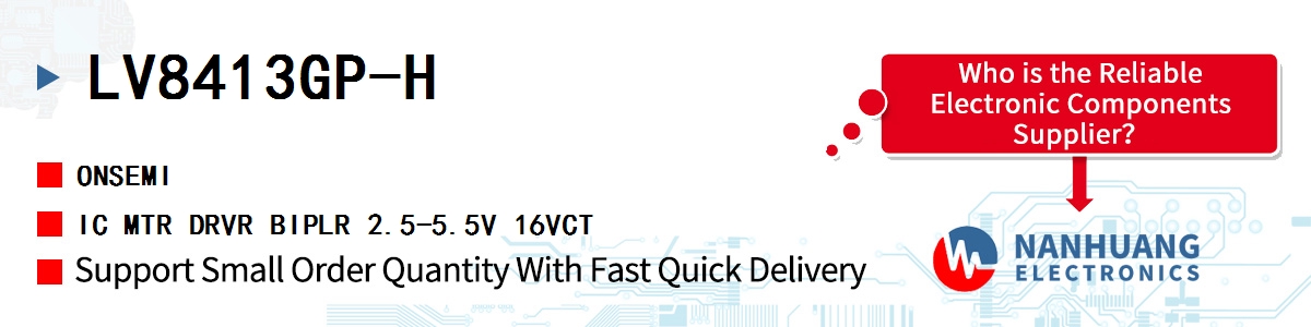 LV8413GP-H onsemi IC MTR DRVR BIPLR 2.5-5.5V 16VCT