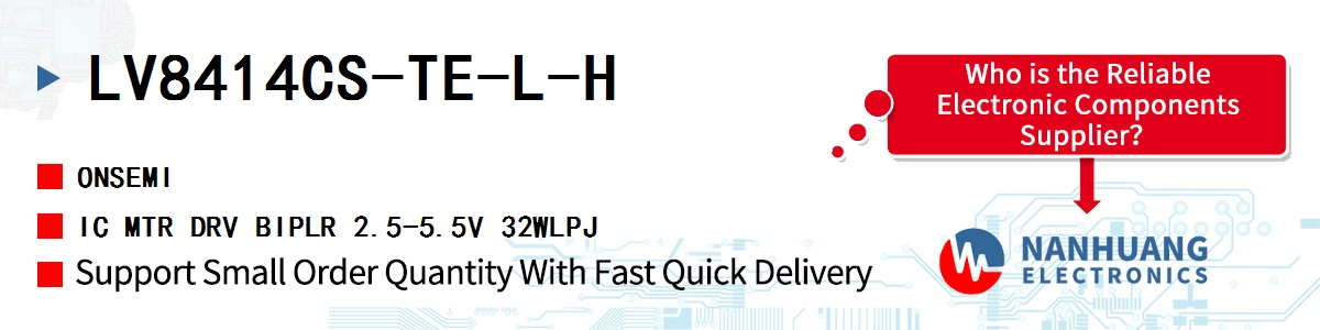 LV8414CS-TE-L-H onsemi IC MTR DRV BIPLR 2.5-5.5V 32WLPJ