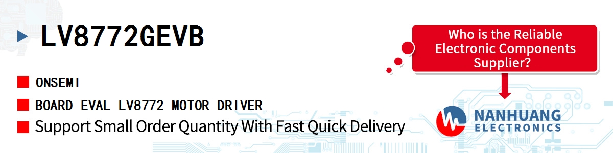 LV8772GEVB onsemi BOARD EVAL LV8772 MOTOR DRIVER