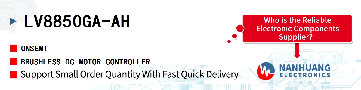 LV8850GA-AH onsemi BRUSHLESS DC MOTOR CONTROLLER