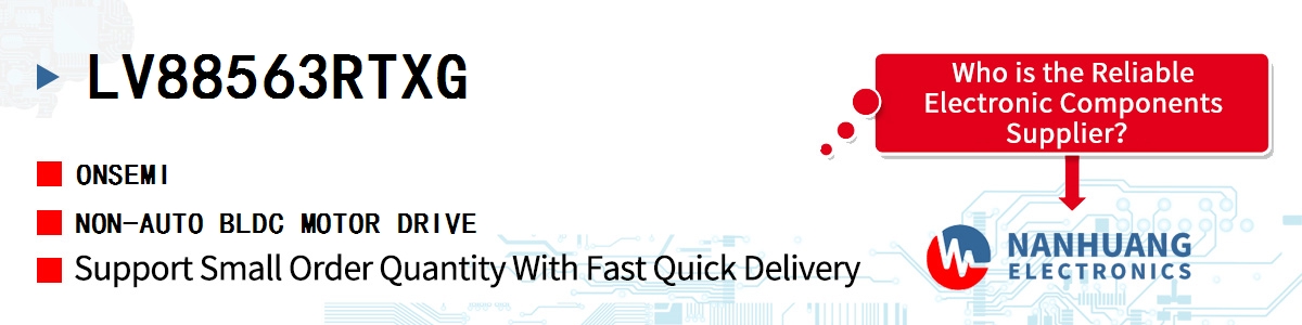 LV88563RTXG onsemi NON-AUTO BLDC MOTOR DRIVE
