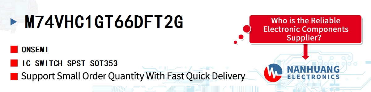 M74VHC1GT66DFT2G onsemi IC SWITCH SPST SOT353