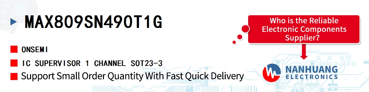 MAX809SN490T1G onsemi IC SUPERVISOR 1 CHANNEL SOT23-3