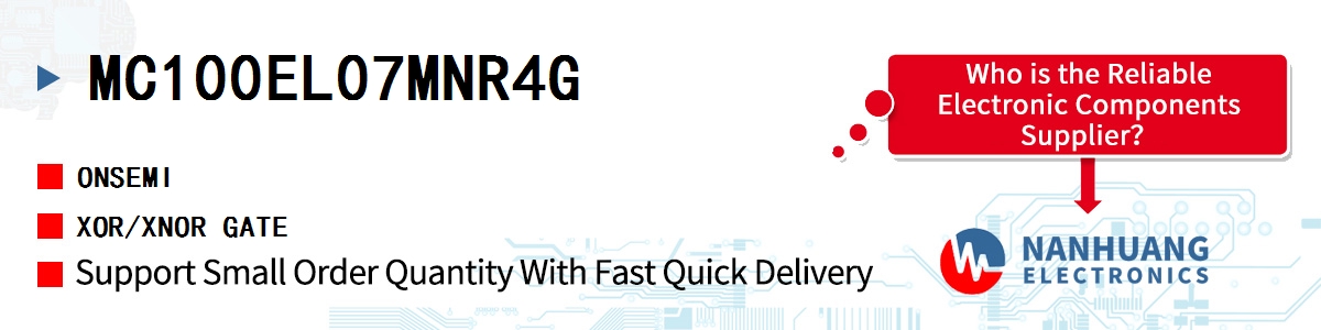 MC100EL07MNR4G onsemi XOR/XNOR GATE