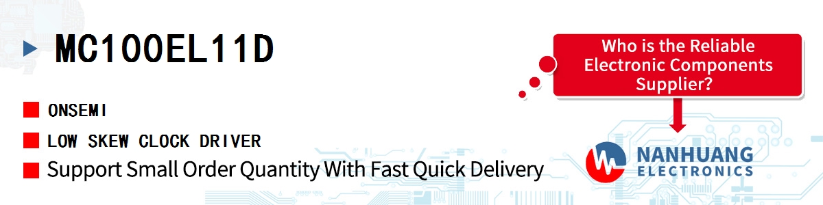 MC100EL11D onsemi LOW SKEW CLOCK DRIVER