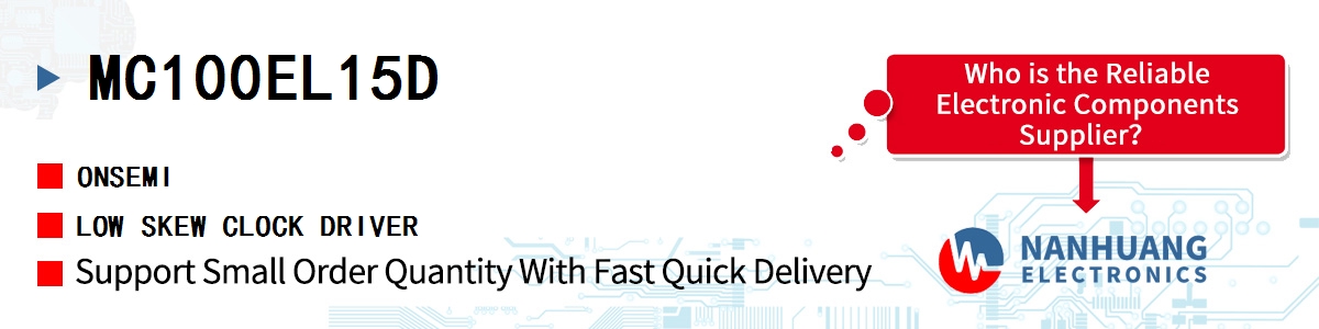 MC100EL15D onsemi LOW SKEW CLOCK DRIVER