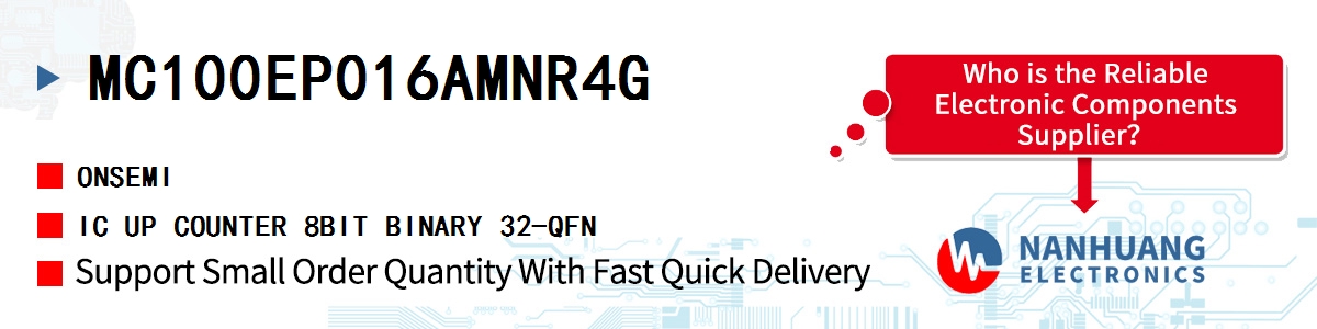MC100EP016AMNR4G onsemi IC UP COUNTER 8BIT BINARY 32-QFN