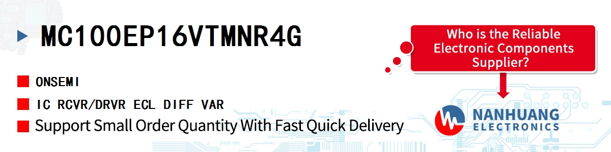 MC100EP16VTMNR4G onsemi IC RCVR/DRVR ECL DIFF VAR