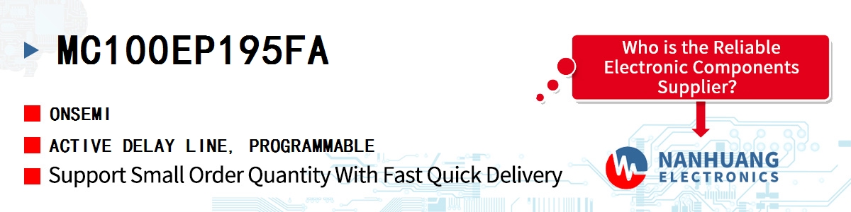 MC100EP195FA onsemi ACTIVE DELAY LINE, PROGRAMMABLE
