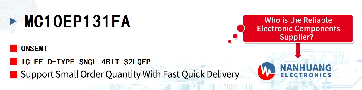 MC10EP131FA onsemi IC FF D-TYPE SNGL 4BIT 32LQFP