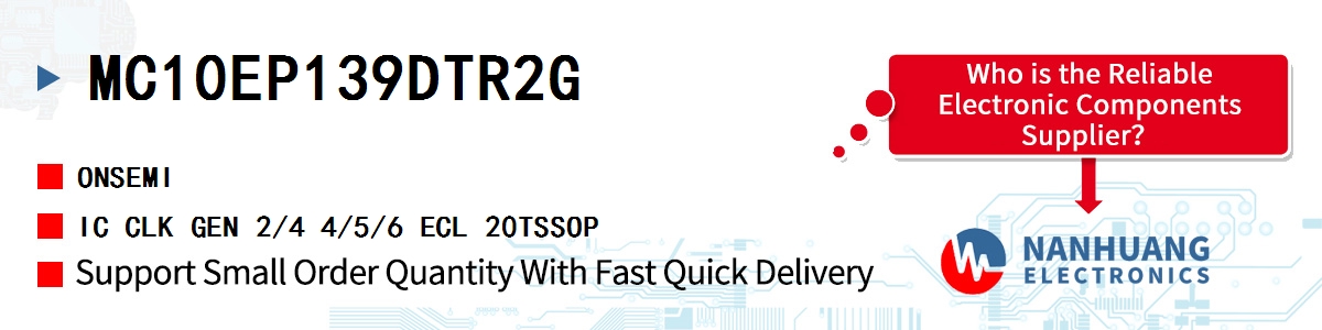MC10EP139DTR2G onsemi IC CLK GEN 2/4 4/5/6 ECL 20TSSOP