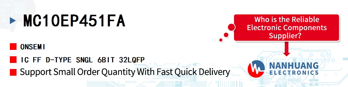 MC10EP451FA onsemi IC FF D-TYPE SNGL 6BIT 32LQFP