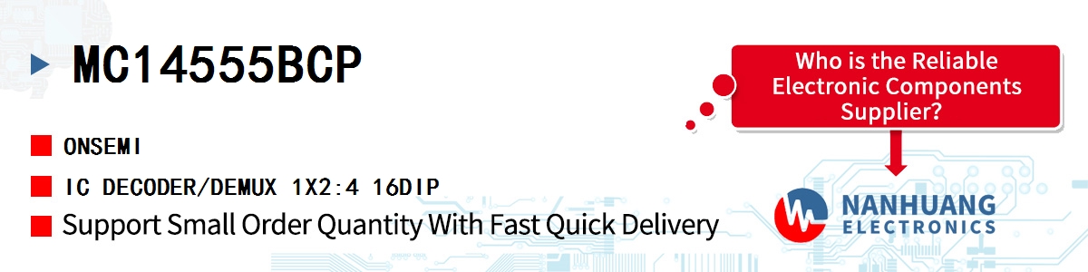 MC14555BCP onsemi IC DECODER/DEMUX 1X2:4 16DIP