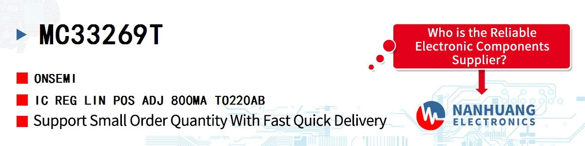 MC33269T onsemi IC REG LIN POS ADJ 800MA TO220AB