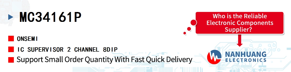MC34161P onsemi IC SUPERVISOR 2 CHANNEL 8DIP