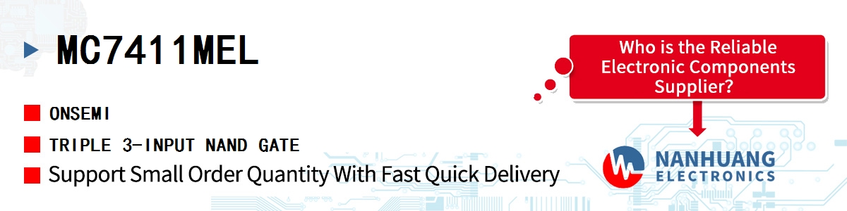 MC7411MEL onsemi TRIPLE 3-INPUT NAND GATE