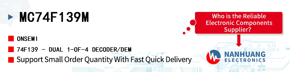 MC74F139M onsemi 74F139 - DUAL 1-OF-4 DECODER/DEM