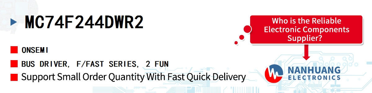 MC74F244DWR2 onsemi BUS DRIVER, F/FAST SERIES, 2 FUN