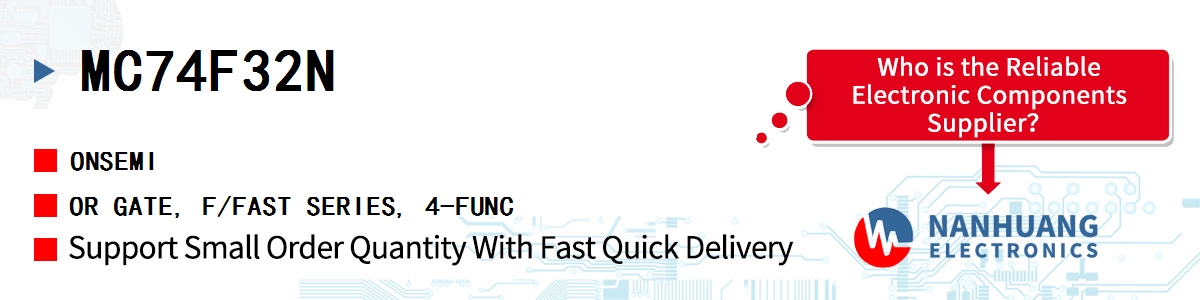 MC74F32N onsemi OR GATE, F/FAST SERIES, 4-FUNC