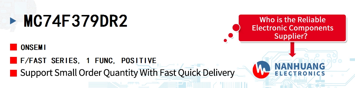 MC74F379DR2 onsemi F/FAST SERIES, 1 FUNC, POSITIVE