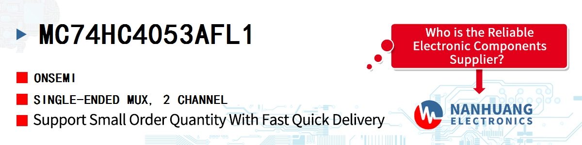 MC74HC4053AFL1 onsemi SINGLE-ENDED MUX, 2 CHANNEL