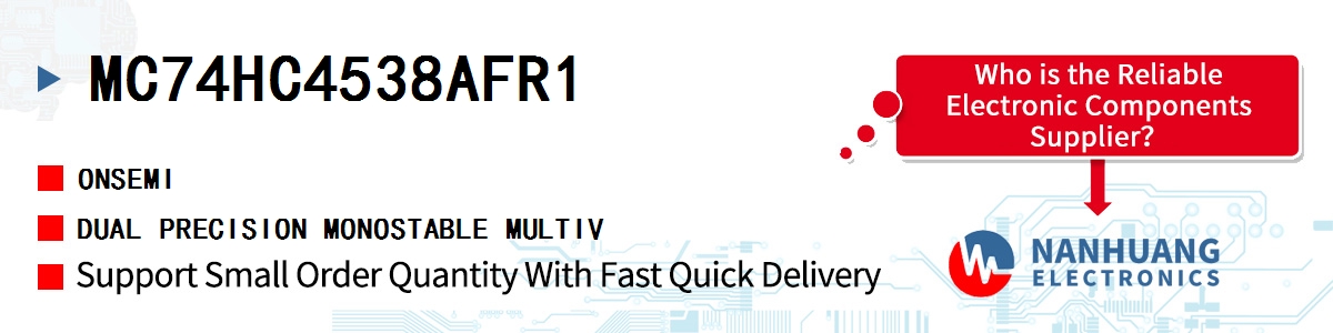 MC74HC4538AFR1 onsemi DUAL PRECISION MONOSTABLE MULTIV