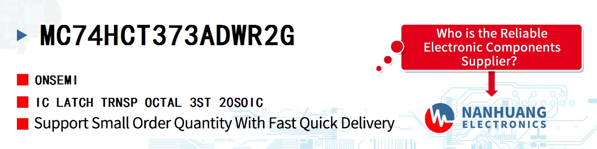 MC74HCT373ADWR2G onsemi IC LATCH TRNSP OCTAL 3ST 20SOIC