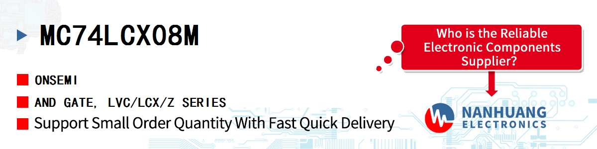 MC74LCX08M onsemi AND GATE, LVC/LCX/Z SERIES