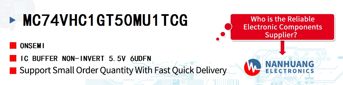 MC74VHC1GT50MU1TCG onsemi IC BUFFER NON-INVERT 5.5V 6UDFN