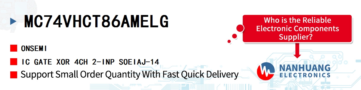 MC74VHCT86AMELG onsemi IC GATE XOR 4CH 2-INP SOEIAJ-14