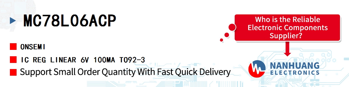 MC78L06ACP onsemi IC REG LINEAR 6V 100MA TO92-3