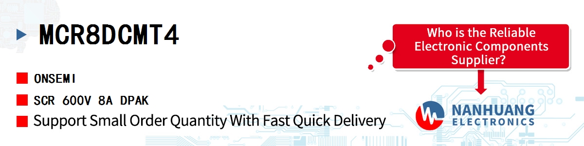 MCR8DCMT4 onsemi SCR 600V 8A DPAK