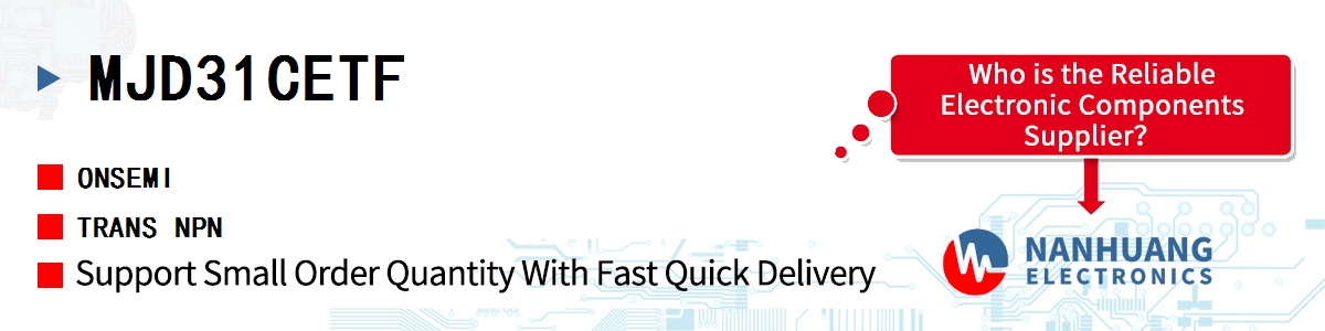 MJD31CETF onsemi TRANS NPN