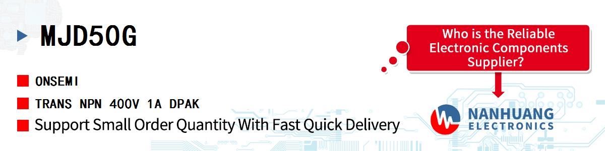 MJD50G onsemi TRANS NPN 400V 1A DPAK
