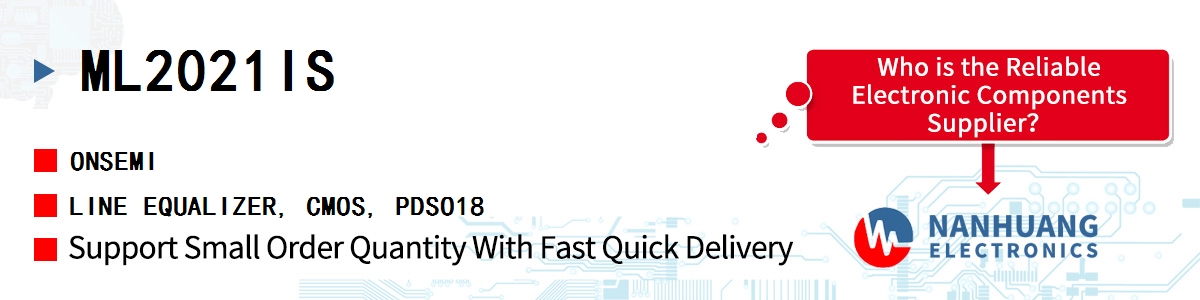 ML2021IS onsemi LINE EQUALIZER, CMOS, PDSO18