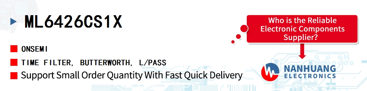 ML6426CS1X onsemi TIME FILTER, BUTTERWORTH, L/PASS