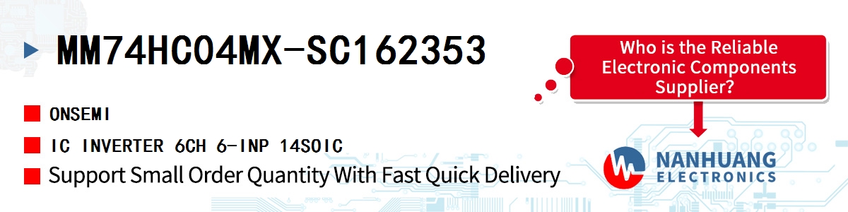 MM74HC04MX-SC162353 onsemi IC INVERTER 6CH 6-INP 14SOIC