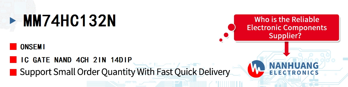 MM74HC132N onsemi IC GATE NAND 4CH 2IN 14DIP