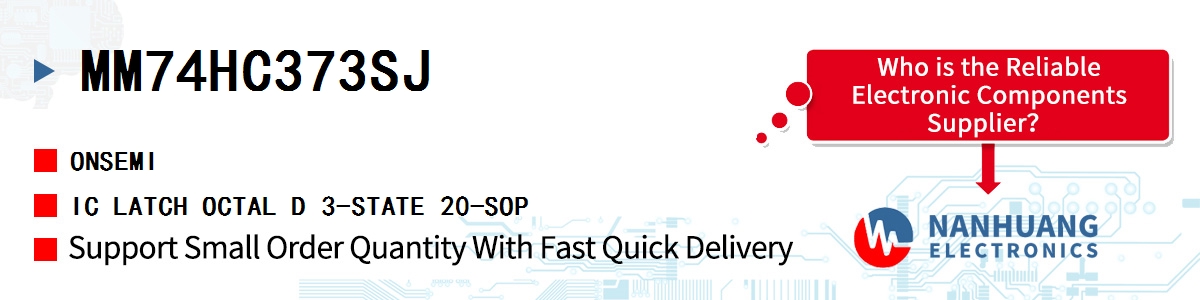 MM74HC373SJ onsemi IC LATCH OCTAL D 3-STATE 20-SOP
