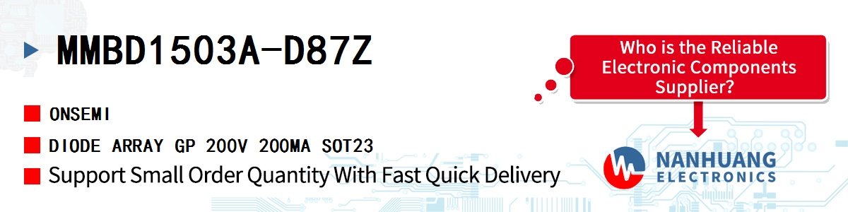 MMBD1503A-D87Z onsemi DIODE ARRAY GP 200V 200MA SOT23