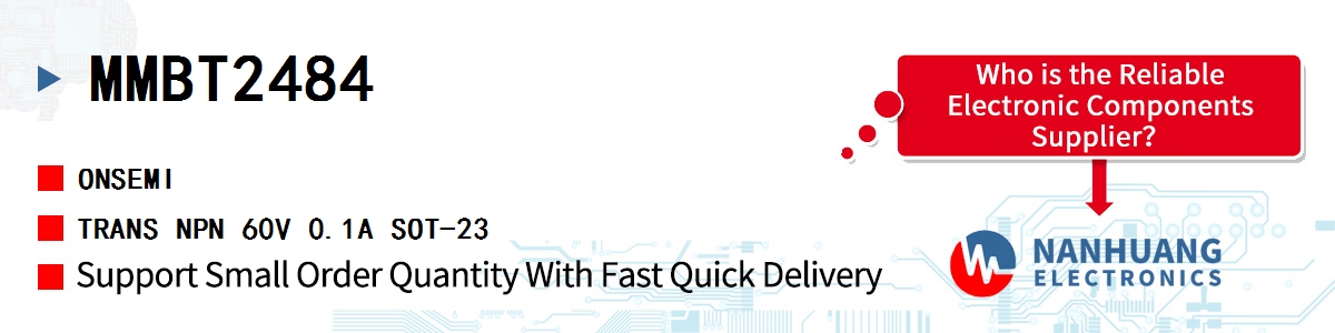 MMBT2484 onsemi TRANS NPN 60V 0.1A SOT-23