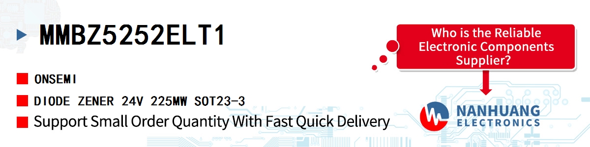 MMBZ5252ELT1 onsemi DIODE ZENER 24V 225MW SOT23-3