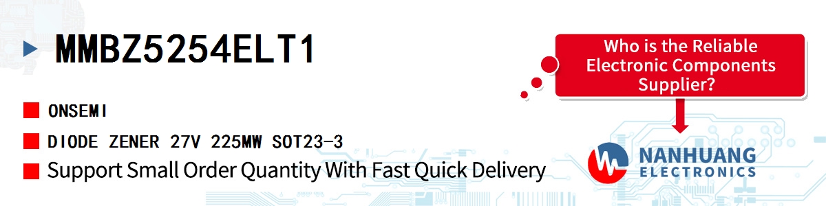 MMBZ5254ELT1 onsemi DIODE ZENER 27V 225MW SOT23-3