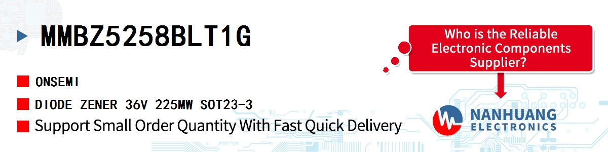 MMBZ5258BLT1G onsemi DIODE ZENER 36V 225MW SOT23-3