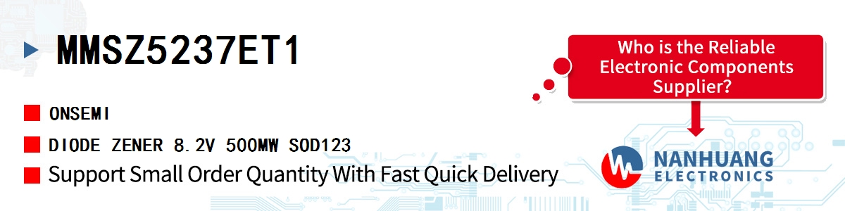 MMSZ5237ET1 onsemi DIODE ZENER 8.2V 500MW SOD123