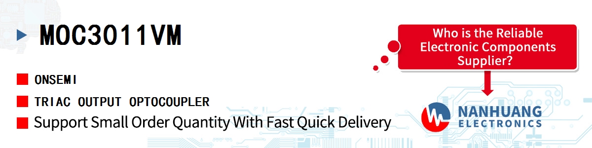 MOC3011VM onsemi TRIAC OUTPUT OPTOCOUPLER