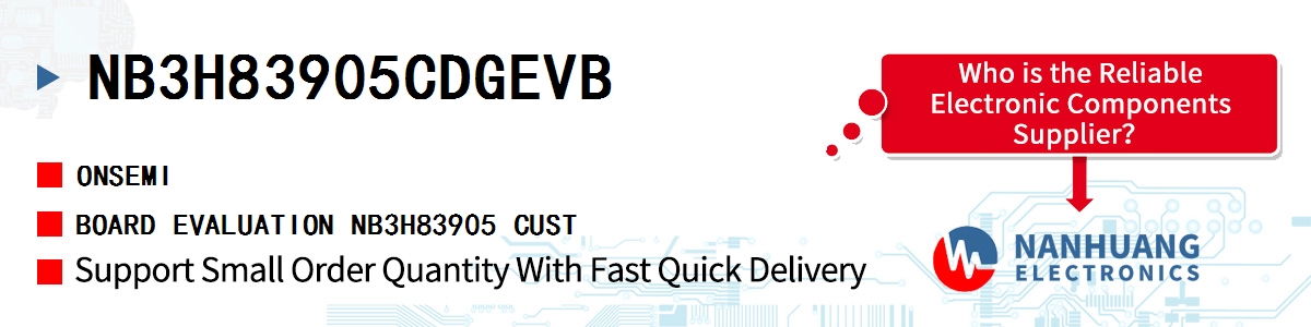 NB3H83905CDGEVB onsemi BOARD EVALUATION NB3H83905 CUST